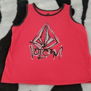 Boys sz Med red Volcom tank sleeveless tee